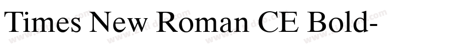 Times New Roman CE Bold字体转换